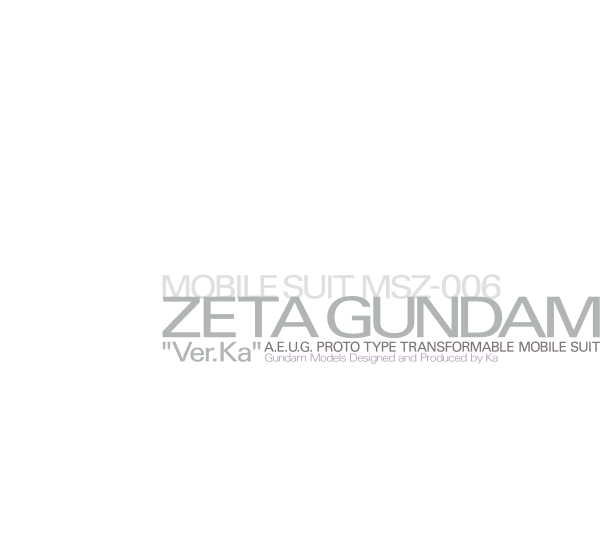 MG 1/100 Z鋼彈 Ver.Ka
